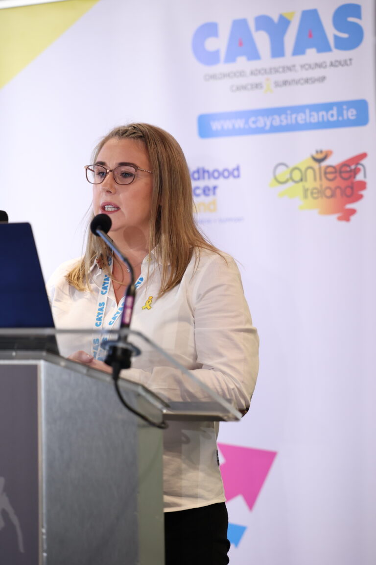 Laura Cullinan speaking at the conference
